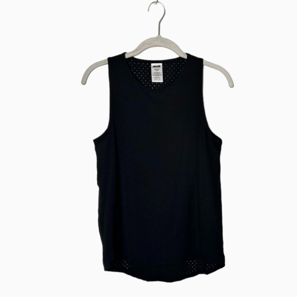 Avia Women's Sleeveless Rear Perforated Athletic Top in Black - Size XS